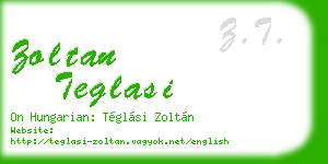 zoltan teglasi business card